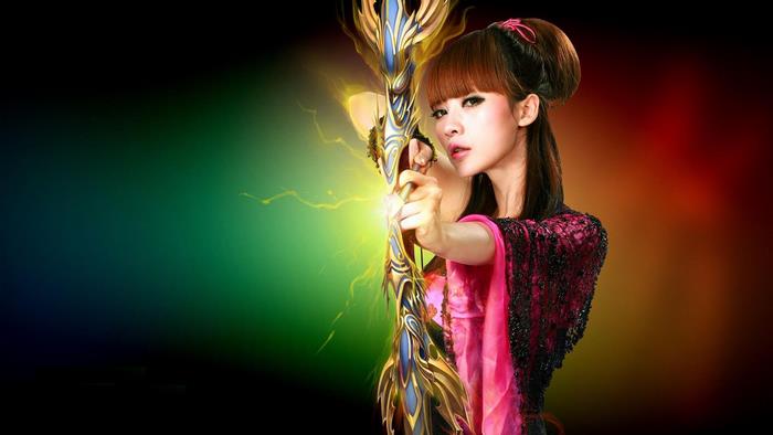 Woman with bow and arrow