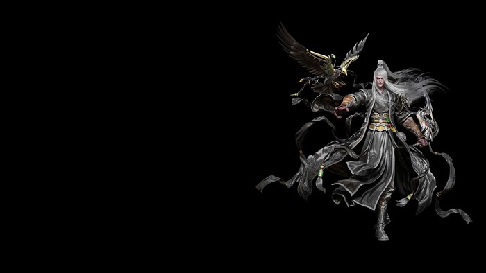 Fantasy Warrior with Eagle