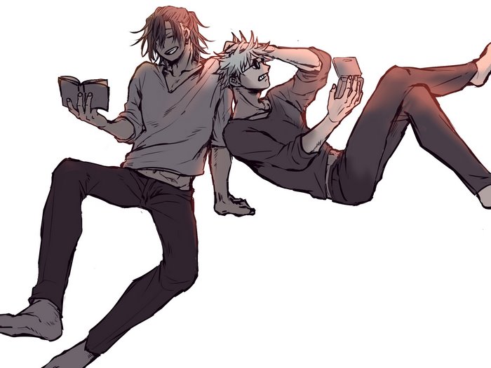 Satoru Gojo and Suguru Geto from Jujutsu Kaisen