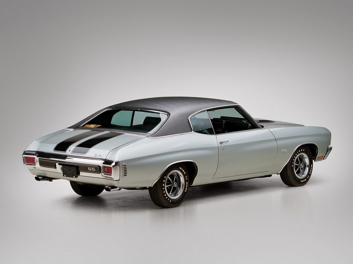 1970 Chevrolet Chevelle SS Coupe rear 3/4 view