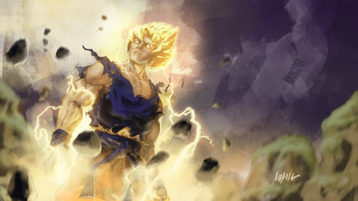 Goku from Dragon Ball in Super Saiyan form