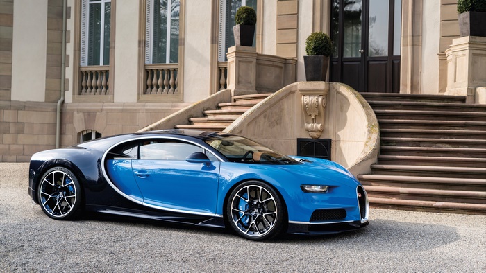 Bugatti Blue Sport Car