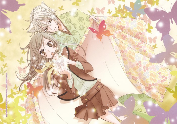 Nanami Momozono and Tomoe from Kamisama Kiss
