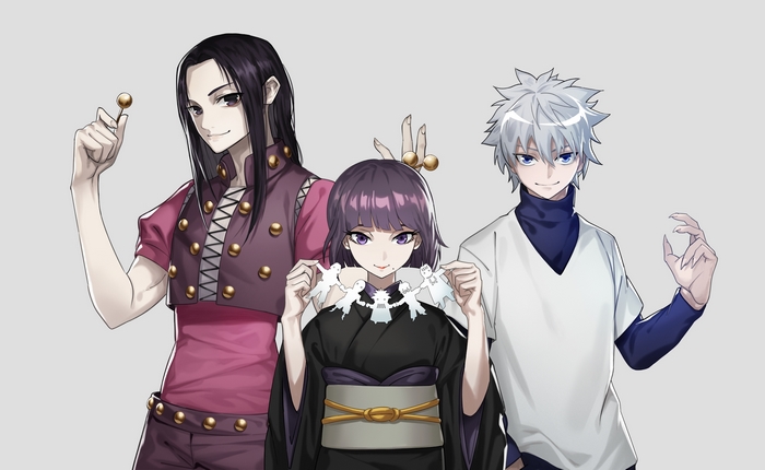 Killua Zoldyck and Siblings Group Portrait