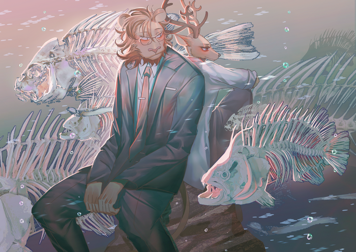 Ibuki and Louis from Beastars 4K