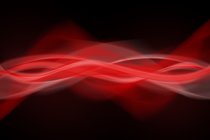 Abstract Red Smoke Waves 4K