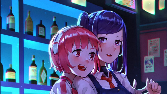 Dorothy Haze and Julianne Stingray from VA-11 Hall-A: Cyberpunk Bartender Action