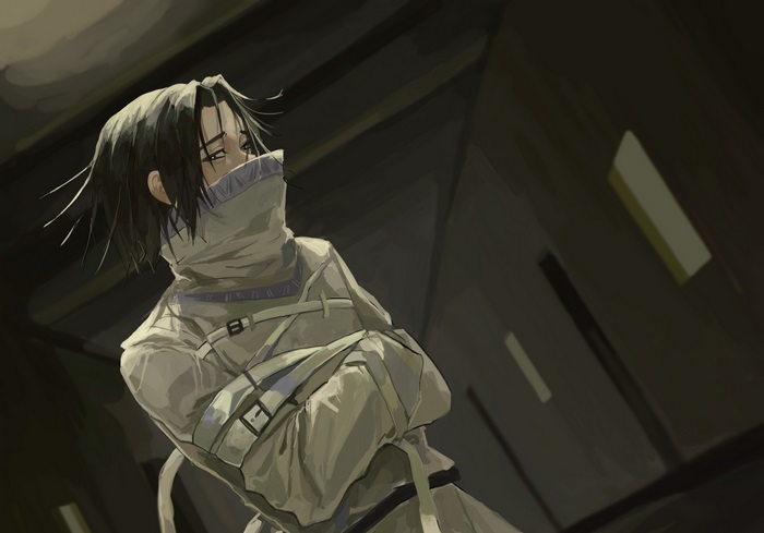 Feitan from Hunter x Hunter in Restraints