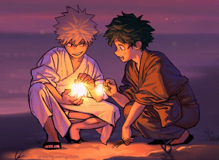 Katsuki Bakugou and Izuku Midoriya Moment