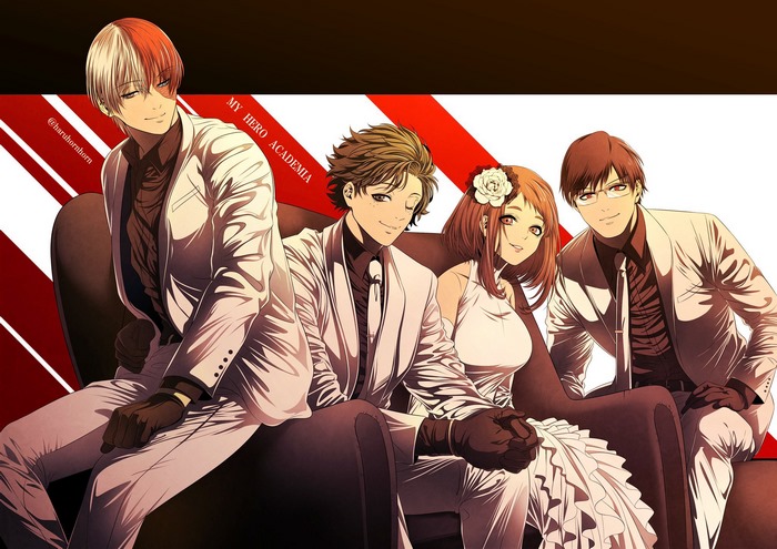 My Hero Academia characters in suits