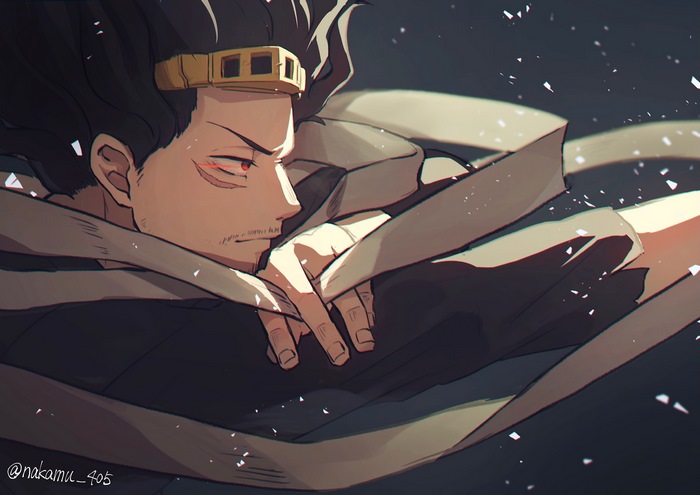 Shota Aizawa Intense Gaze Illustration
