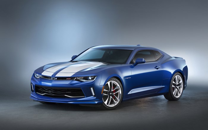 Blue Chevrolet Camaro RS Hyper Concept Coupe