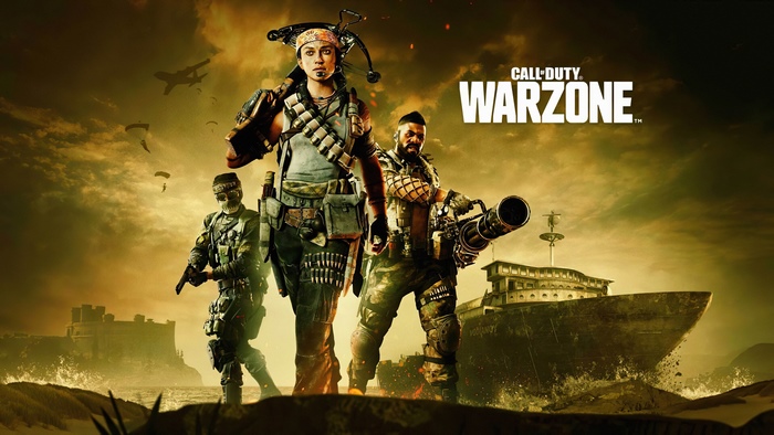 Call of Duty Warzone soldiers with ship and castle