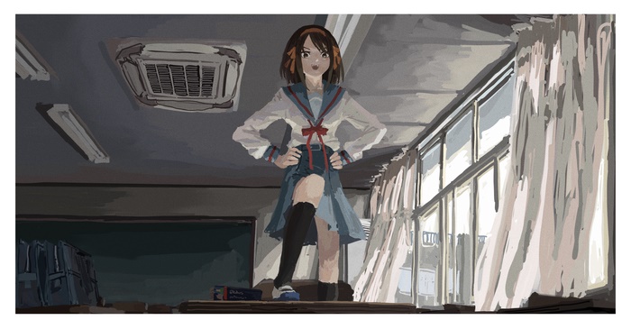 Haruhi Suzumiya from The Melancholy Of Haruhi Suzumiya 4K