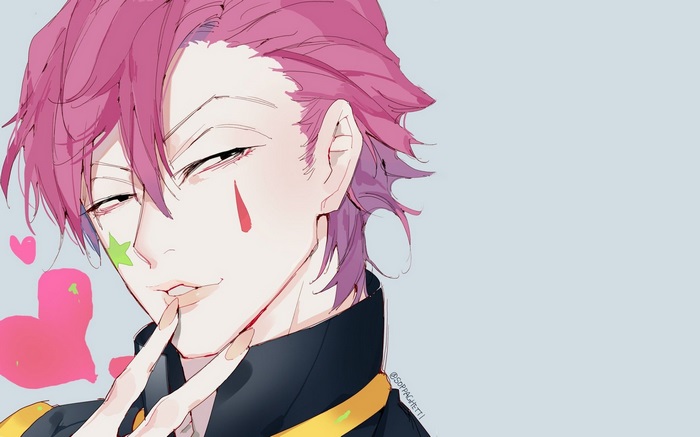 Hisoka from Hunter × Hunter in Playful Pose