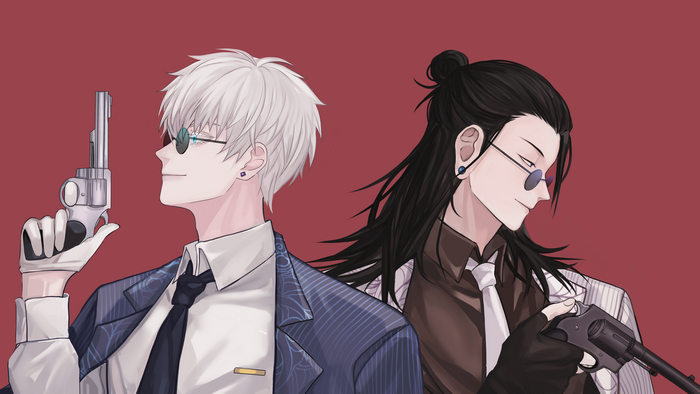 Satoru Gojo and Suguru Geto with Guns 4K