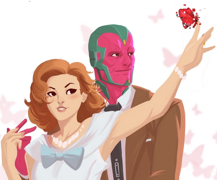 Scarlet Witch and Vision from WandaVision