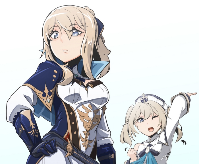 Jean and Barbara from Genshin Impact