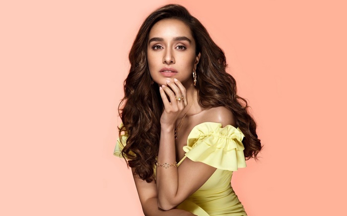 Shraddha Kapoor in a yellow off-the-shoulder dress