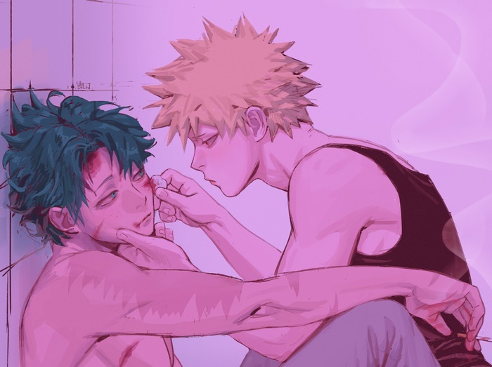 Katsuki Bakugou and Izuku Midoriya Scene
