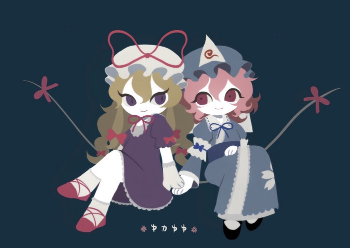 Yuyuko Saigyouji and Yukari Yakumo from Touhou