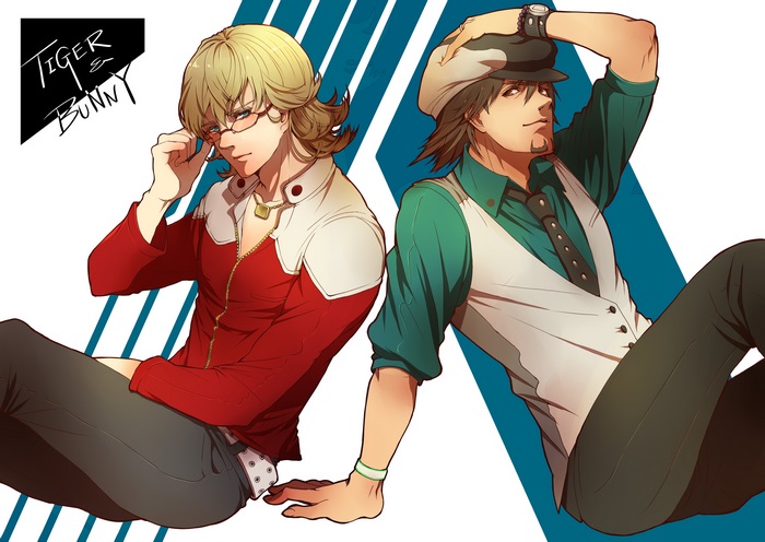 Kotetsu T. Kaburagi and Barnaby Brooks Jr. from Tiger & Bunny