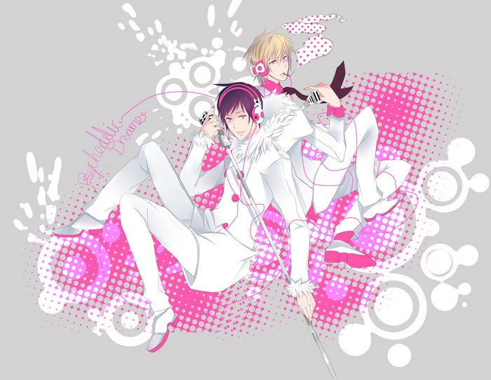 Izaya Orihara and Shizuo Heiwajima from Durarara!!