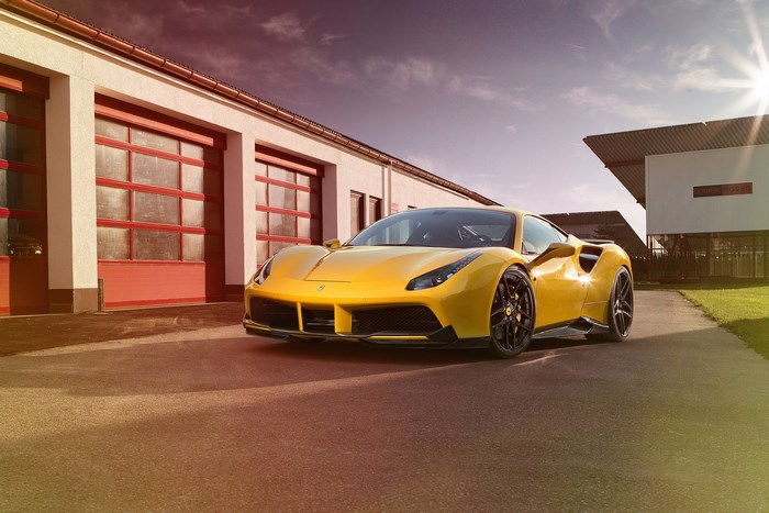 Novitec Rosso Ferrari 488 GTB in yellow