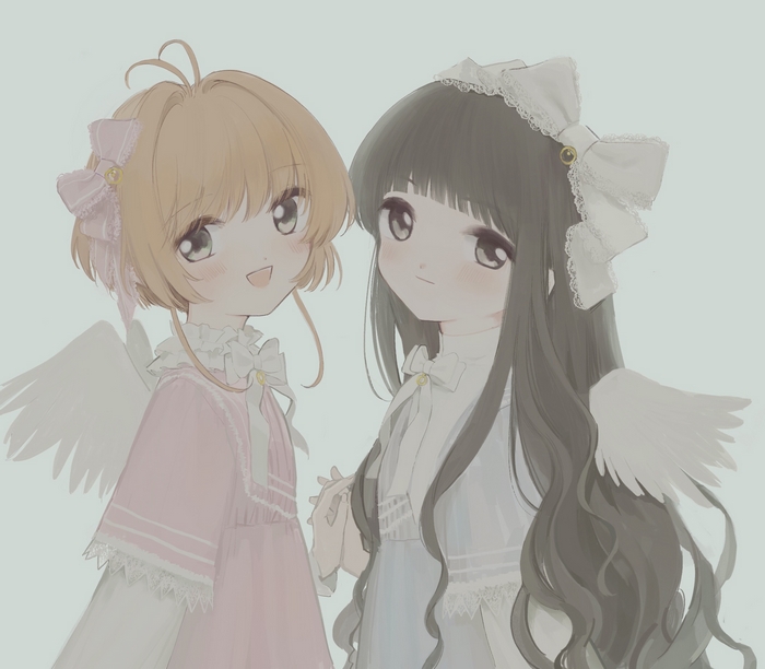 Sakura Kinomoto and Tomoyo Daidouji from Cardcaptor Sakura