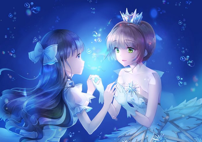 Sakura Kinomoto and Tomoyo Daidouji from Cardcaptor Sakura