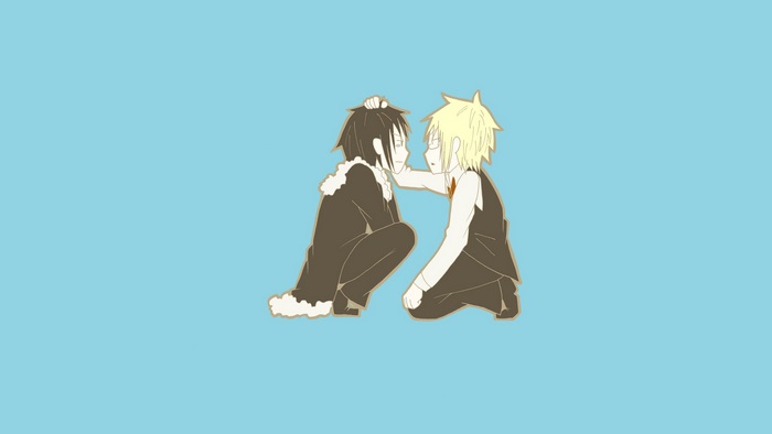 Izaya Orihara and Shizuo Heiwajima from Durarara!!