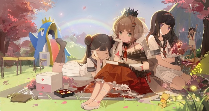 Sakura Kinomoto, Tomoyo Daidouji, Meiling Li from Cardcaptor Sakura 4K