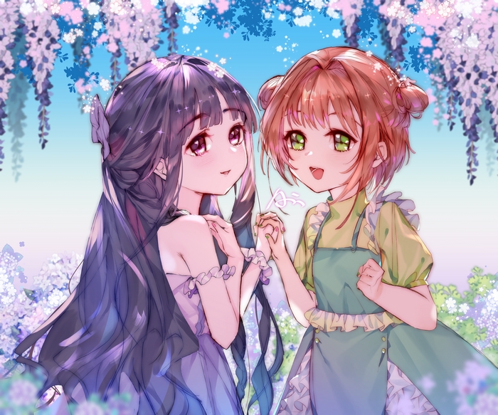 Sakura Kinomoto and Tomoyo Daidouji from Cardcaptor Sakura 4K