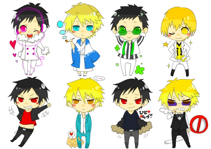 Durarara!! characters Shizuo Heiwajima and Izaya Orihara