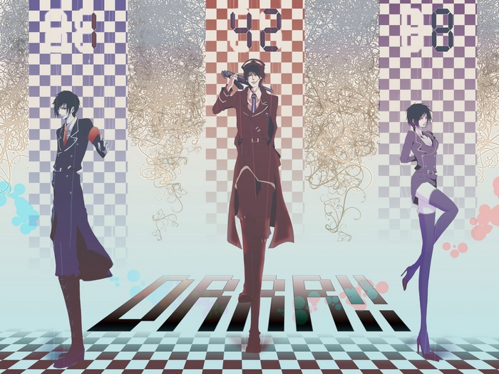 Durarara!! Characters with Numbers and Patterns