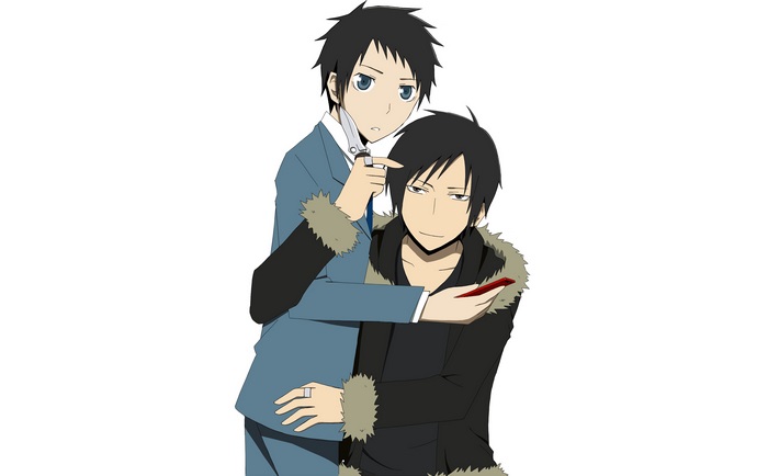 Izaya Orihara and Mikado Ryūgamine from Durarara!! 4K