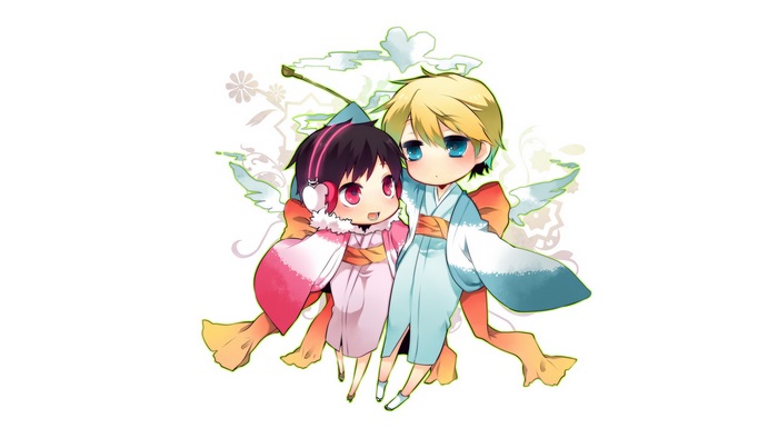 Izaya Orihara and Shizuo Heiwajima from Durarara!!