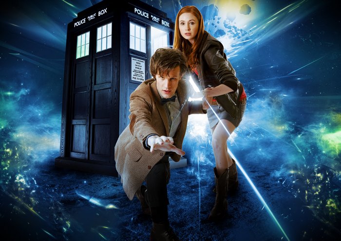 Matt Smith and Karen Gillan from Doctor Who 4K