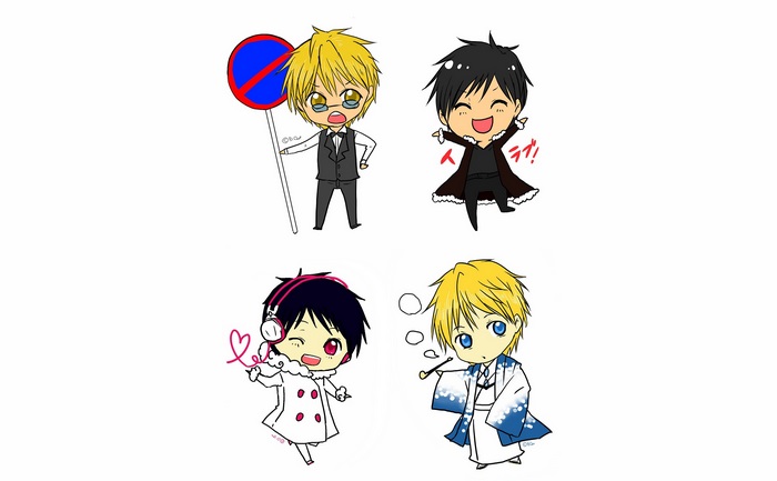 Chibi characters from Durarara!!