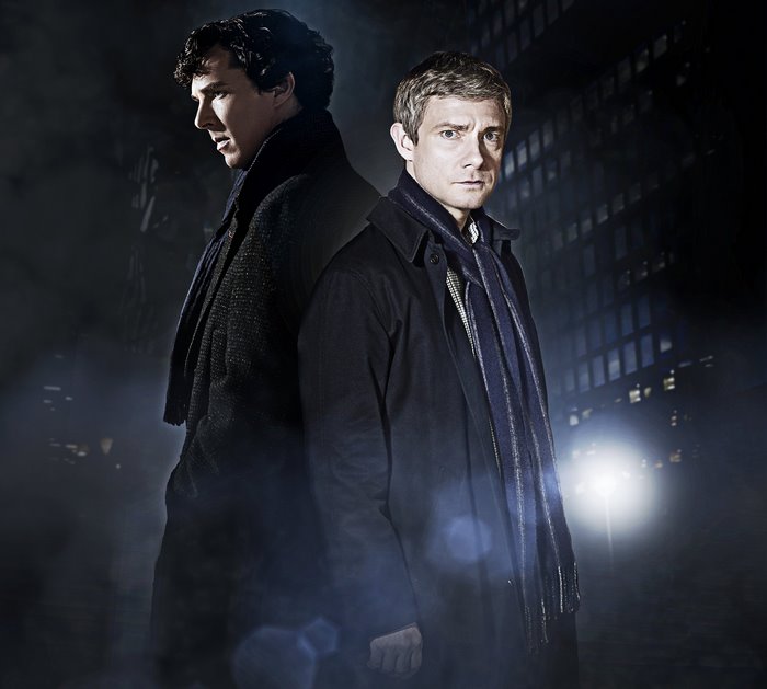 Sherlock Holmes and John Watson from Sherlock