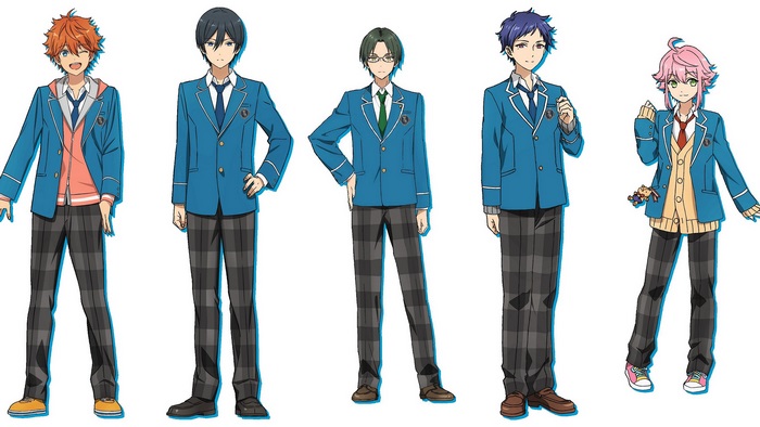 Five male characters from Ensemble Stars!
