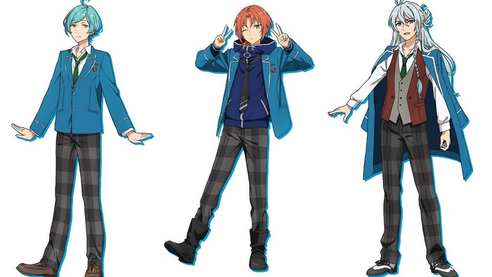 Three male characters from Ensemble Stars!
