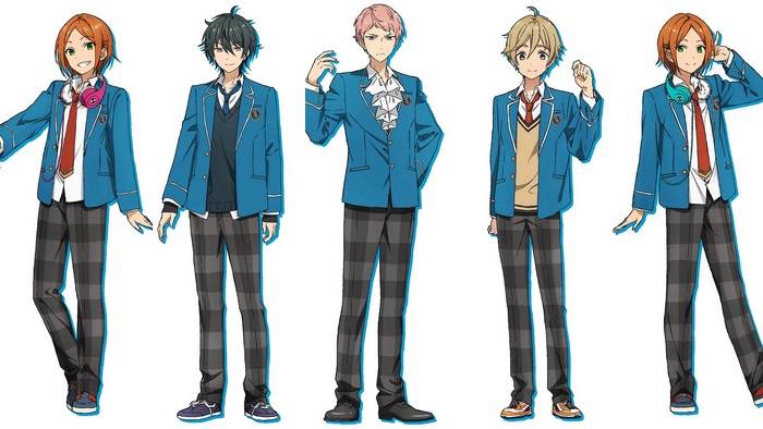 Five boys from Ensemble Stars