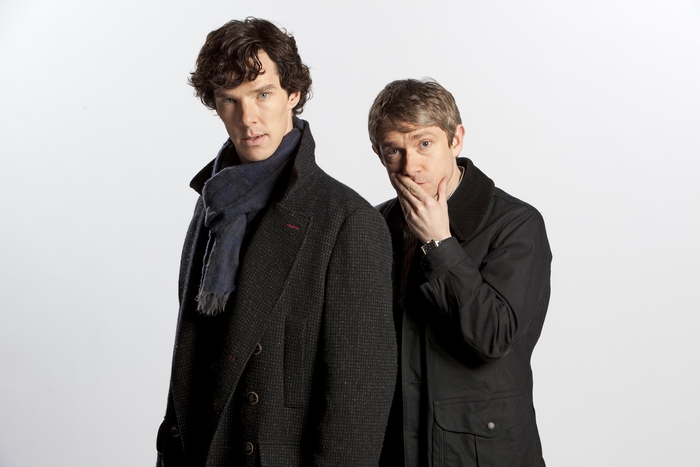 Sherlock from Sherlock, Benedict Cumberbatch, Martin Freeman