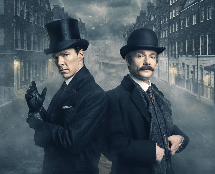 Sherlock from Sherlock, Benedict Cumberbatch and Martin Freeman
