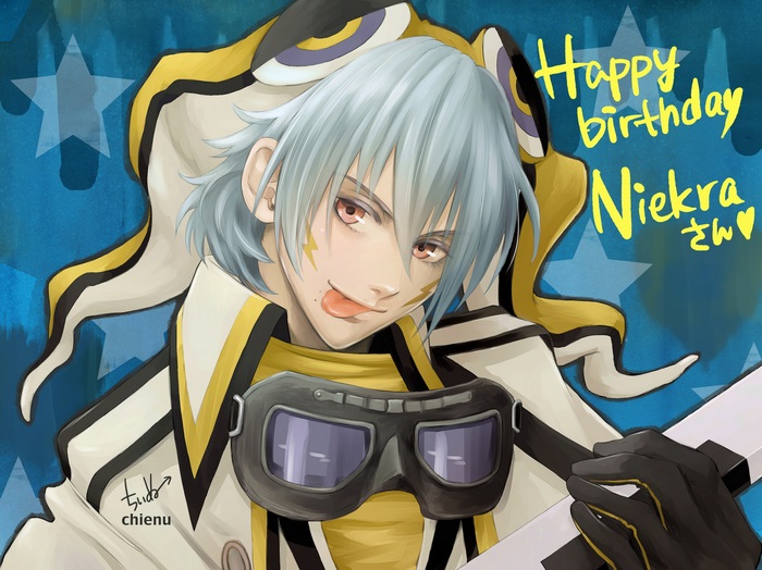 Dramatical Murder character wishing Happy Birthday Nieka
