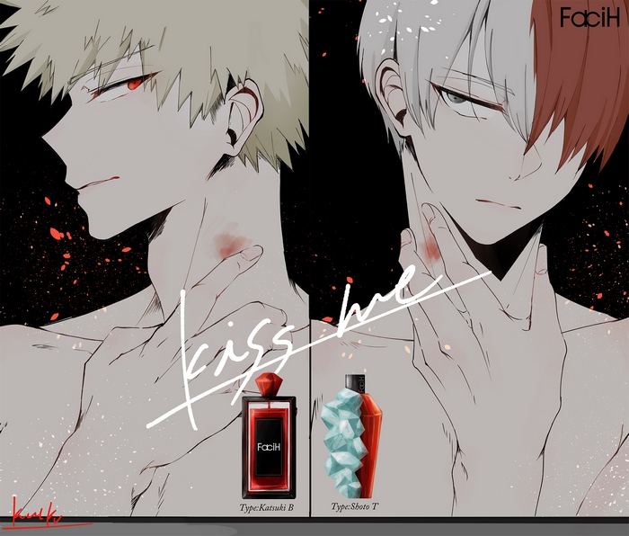 Katsuki Bakugou and Shoto Todoroki from My Hero Academia