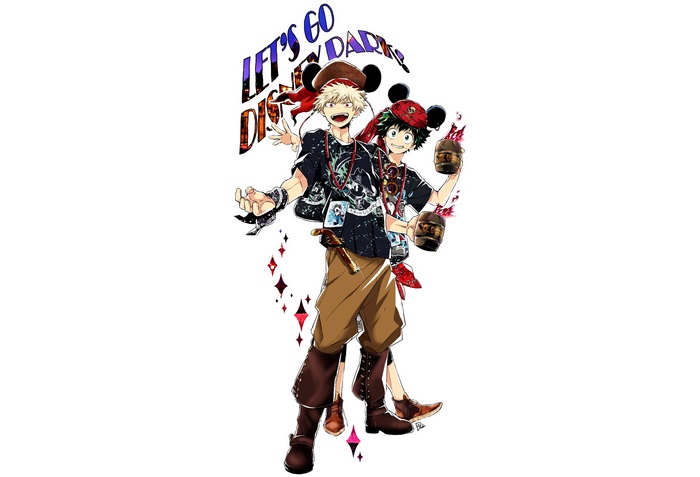 Izuku Midoriya and Katsuki Bakugou from My Hero Academia
