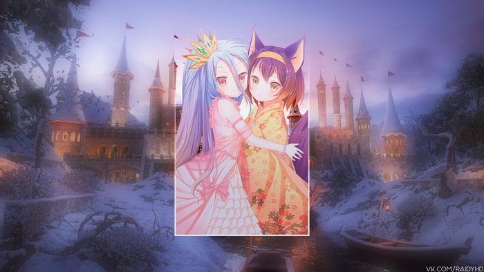 Shiro and Sora from No Game No Life 4K