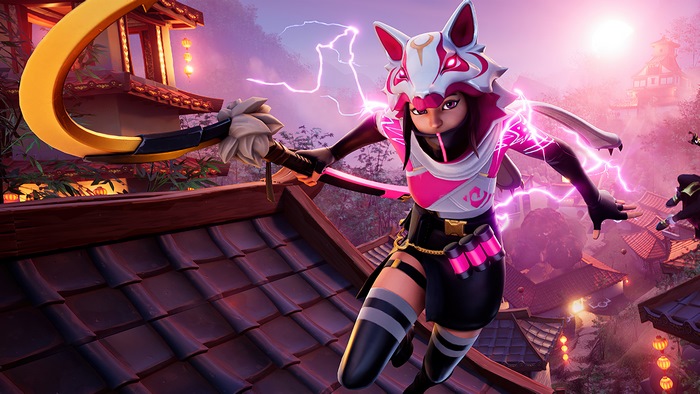 Fortnite Character in Dynamic Battle Pose 4K